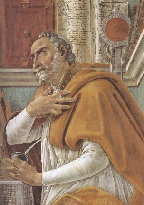  Details of  St Augustine in his Study (mk36)